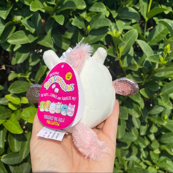 White Unicorn "Raquel" Clip on Squishy 3.5” NWT - Picture 2 of 2